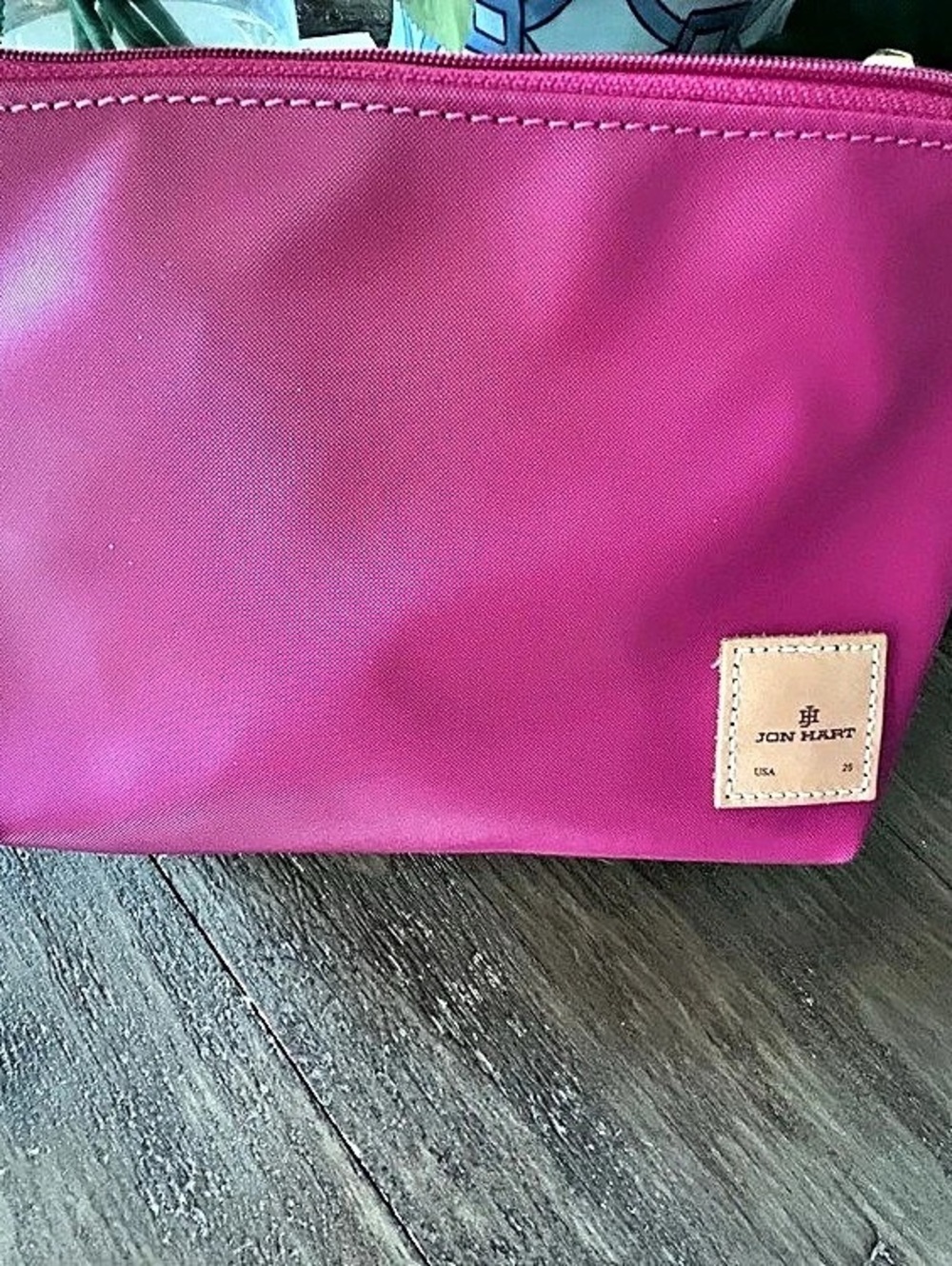 Jon Hart Angie Pink Cosmetic Pouch Like New